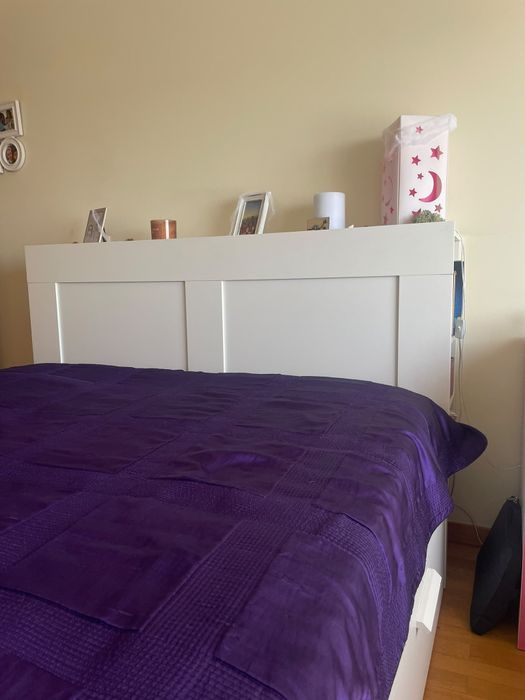 CAMA IKEA BRANCA 160x200 cm