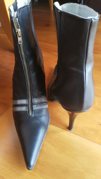 Botas Camel Pele camurça/nobuck + Botins Preto n 37