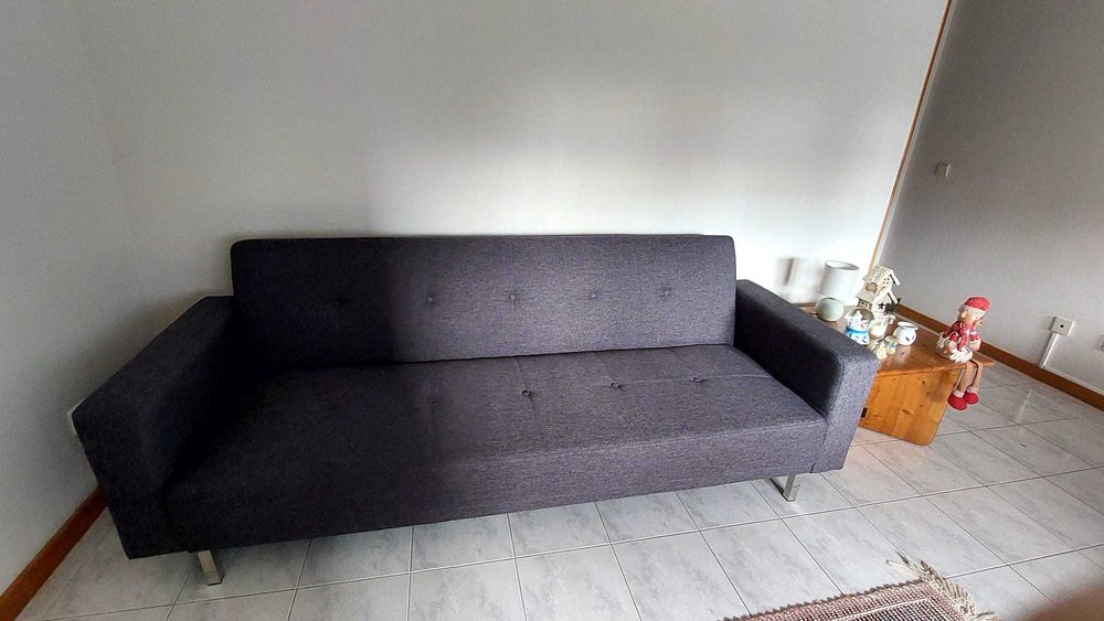 Sofá-cama 3 lugares - Conforama - Med. 2,20x0,80