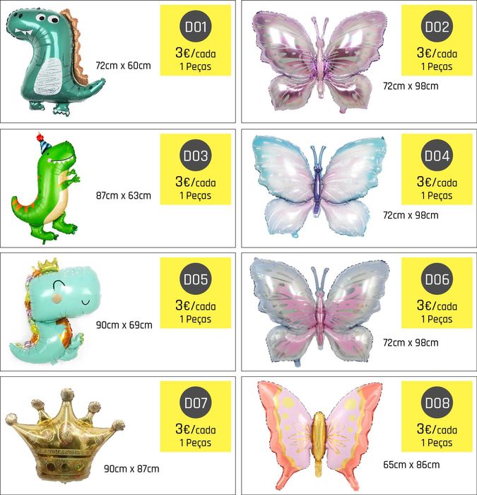 Balões de decoração de festas temáticas para crianças e adultos
