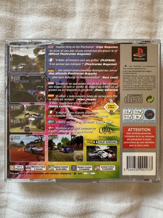 PSX gra - V-Rally PAL komplet