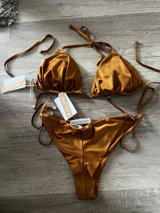 Купальник бікіні  calzedonia shiny satin zara бренд victoria