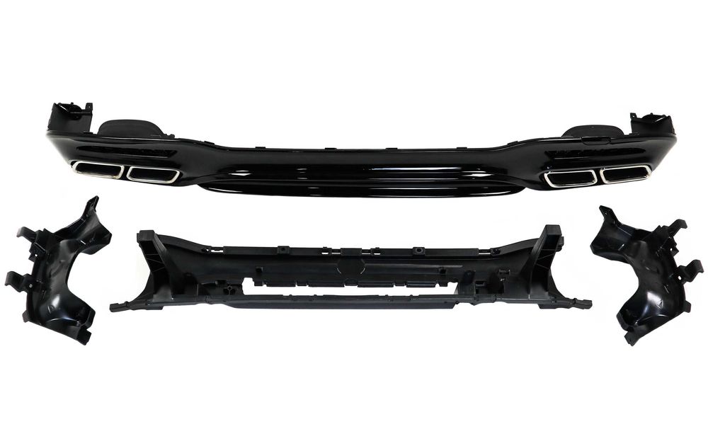 диффузор mercedes w222 w221 w167 w205 w166 c292 gle gls задний бампер