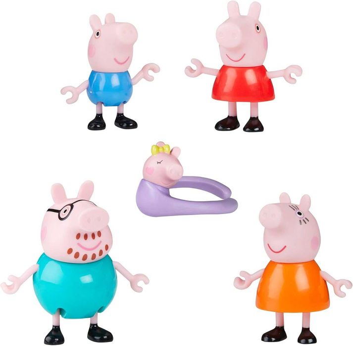 Свинка Пеппа велика родина семья Еві Эви 5 героїв оригінал Peppa G0506