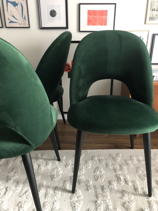 Krzesło tapicerowane z aksamitu Rachel Westwing Collection [2 szt.]