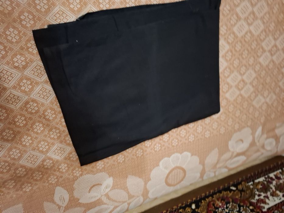 Ткань чёрная ( толстый сатин)