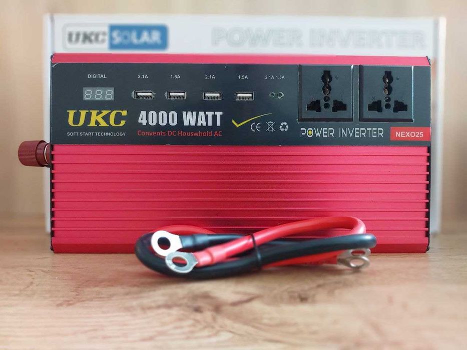 Инвертор для дома 12в 220в Перетворювач напруги Інвертор UKC 4000 Вт