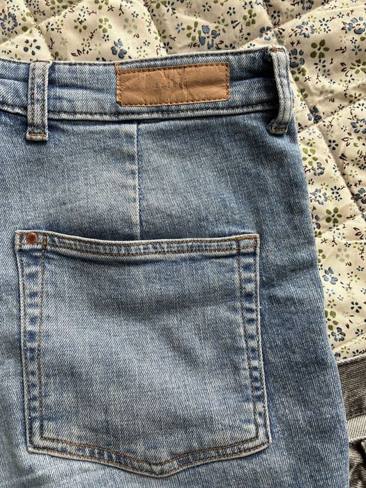 2 pary dżinsów Zara i H&M niebieskie i szare