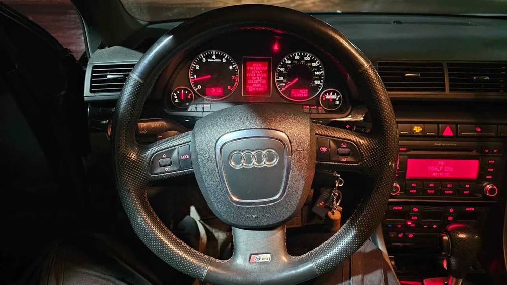 Audi A4 2.0 benzyna Automat Sline B7 Quatro 4x4 skóra, elektr