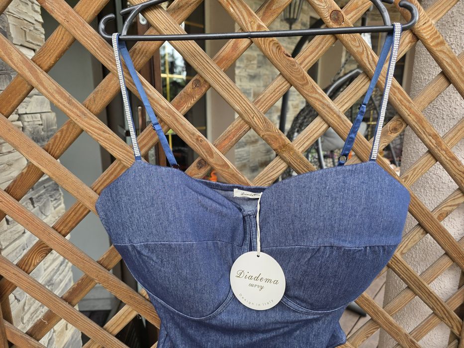 Body z cyrkoniami Nowe Plus Size Na Duży Biust