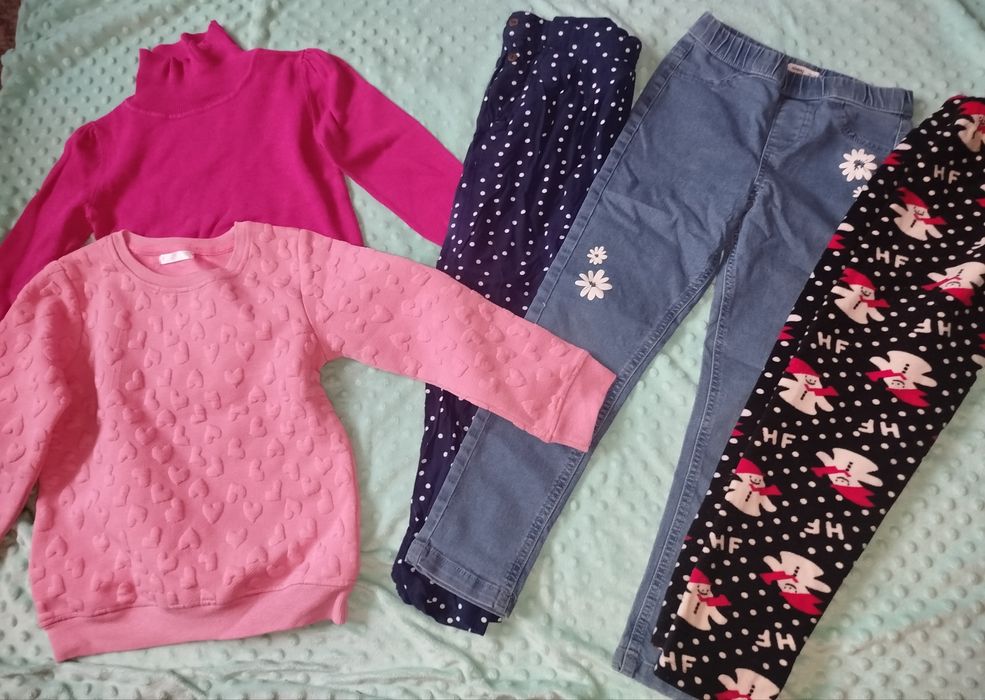 Paka ubrań dla dziewczynki 122 dziewczynka