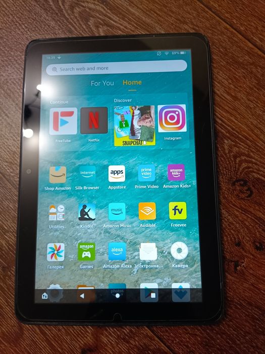 Планшет Amazon Kindle fire hd8 plus 3/32gb gen 10 с плей маркетом