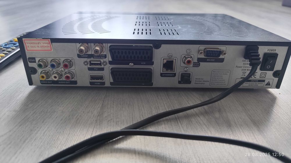 Dekoder SAT Golden Media UNI BOX 9060 CRCI HD PVR w pełni sprawny !