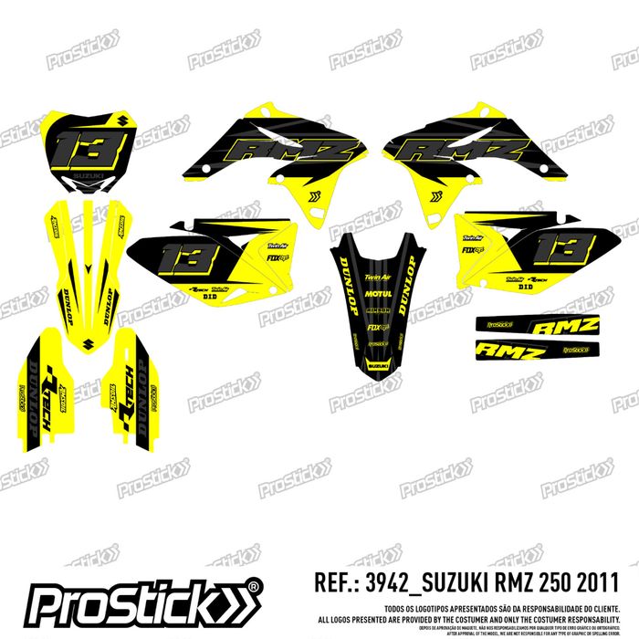 Kit Autocolantes Suzuki RMZ 250 e 450