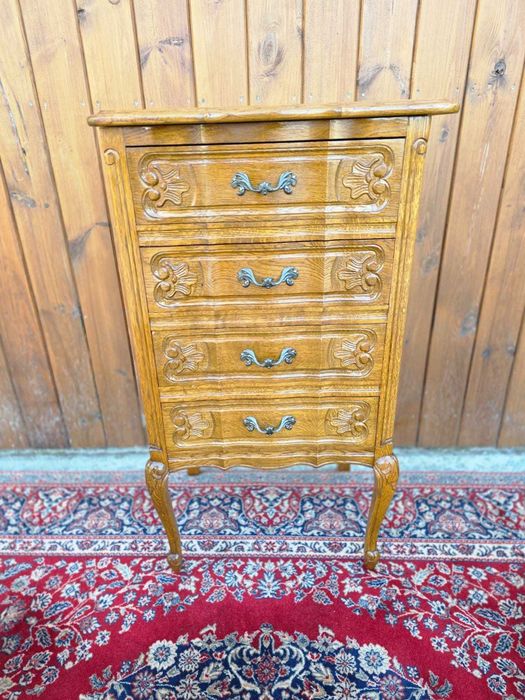 Szafka Ludwik z szufladami, lite drewno #2403 Stylowy Węgrów