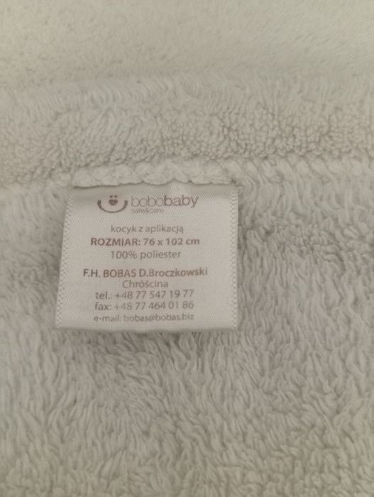 Kocyk niemowlęcy 102/76cm