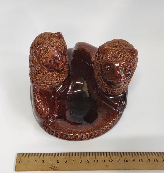 Пепельница Львы керамика Опошня