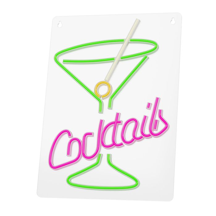 Neon Plexi LED cocktails róż zielony FPNE02X Forever Light