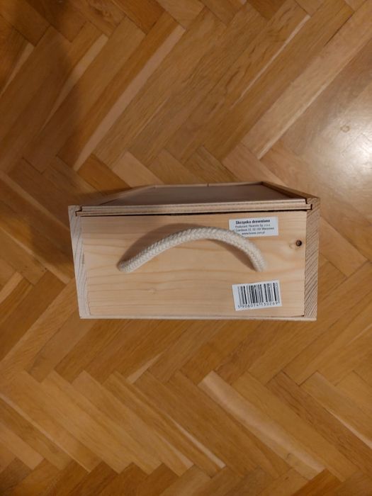 Skrzynka na alkohol nowa drewniana
