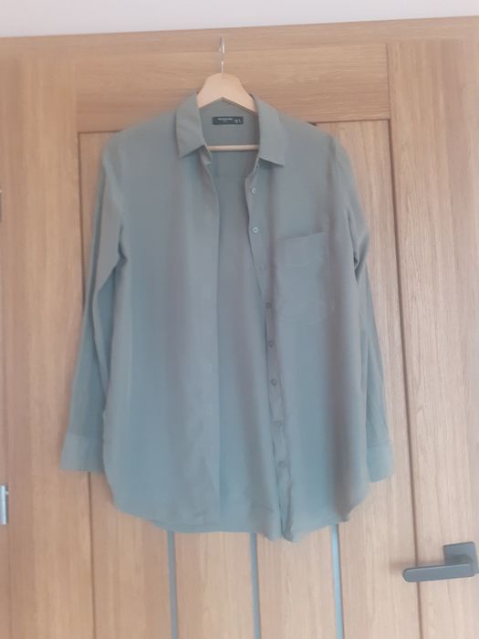 Koszula reserved 34 khaki wiskoza sliczna