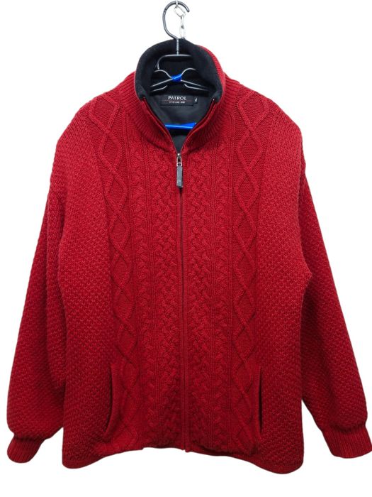 Sweter męski wełniany 100% wełna Szetland Patrol XL