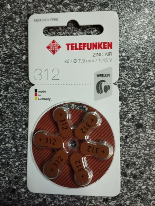 Батарейки для  слухового аппарата