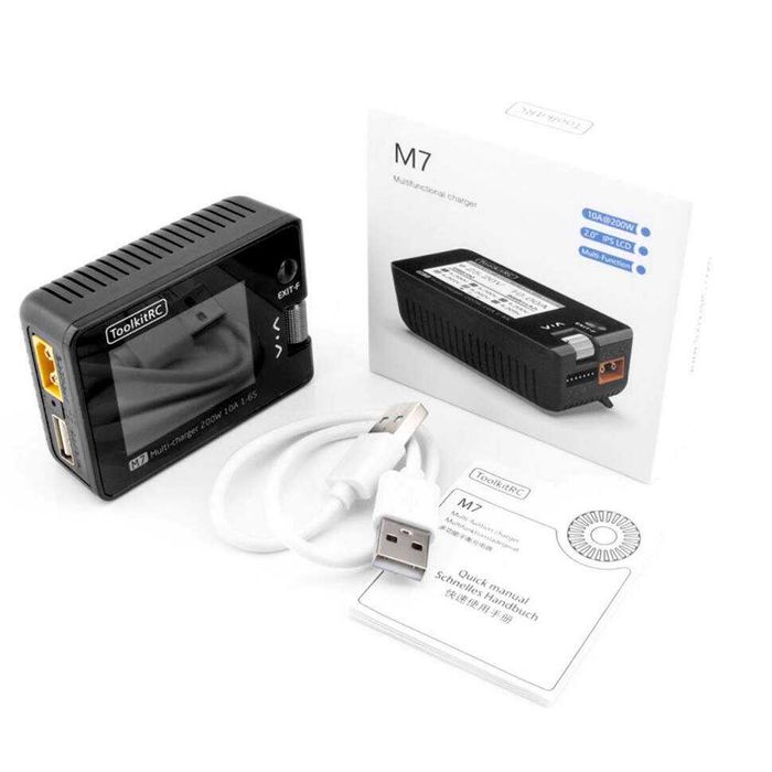 Зарядний пристрій ToolkitRC M7 (DC 200 Вт) - Наявність, Гарантія, Доставка