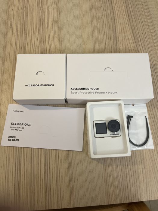 WOLFANG Seeker One GA480 – Câmera de Ação 4K com Acessórios