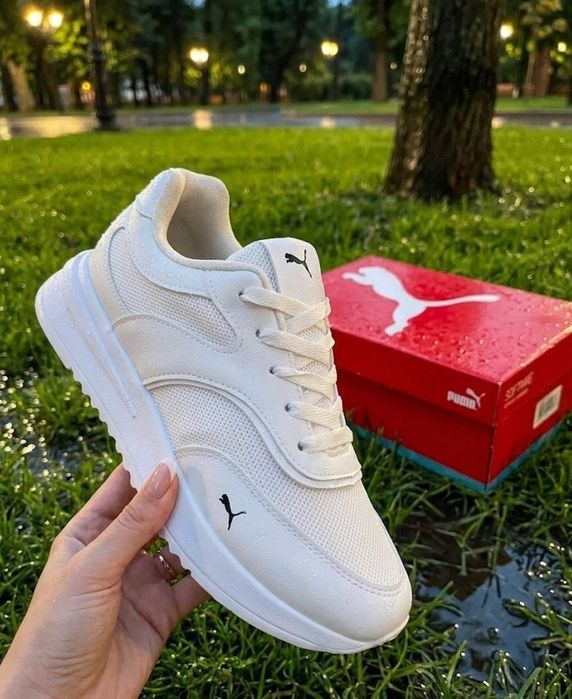 Жіночі кросівки Puma/натуральна шкіра/бежеві кросівки пума