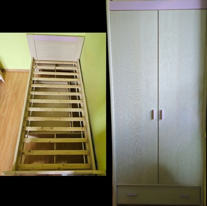 Meble Wójcik Fan Faro zestaw:szafa/łóżko/biurko