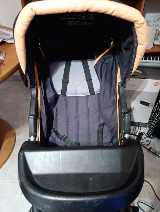 Cama de bebé, cama de viagem bebé e carrinho de passeio