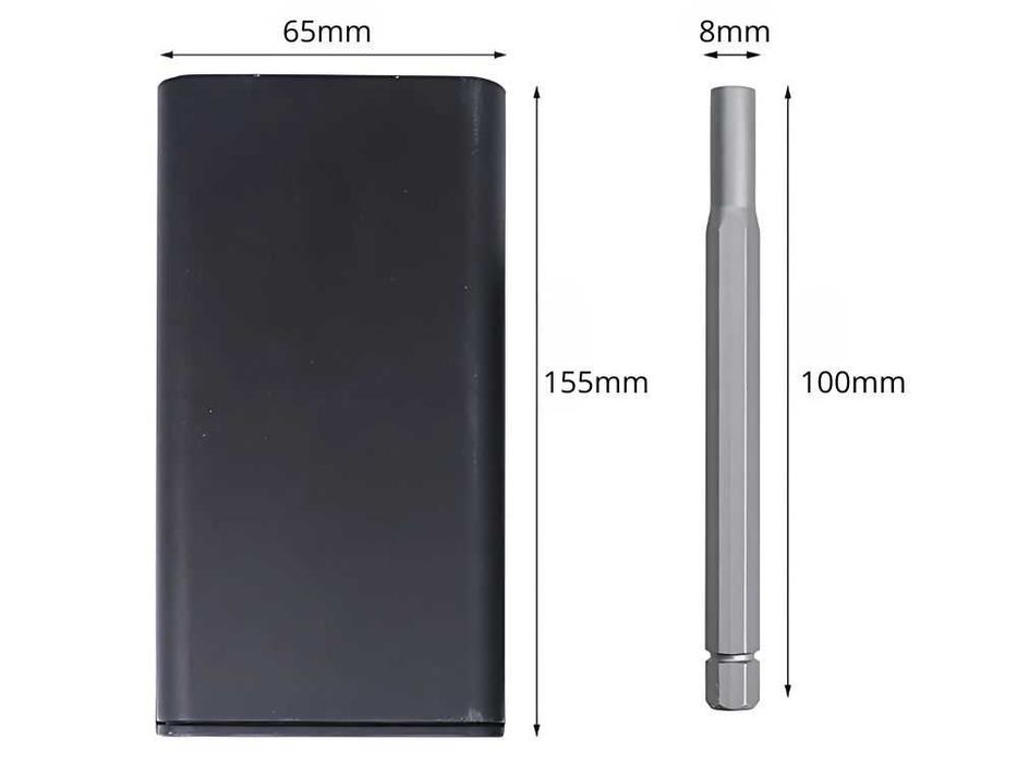 Zestaw bitów precyzyjnych wkrętak magnetyczne końcówki 24 bity + etui