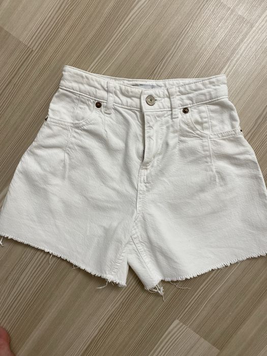 Джинсовые белые шорты Zara 134см