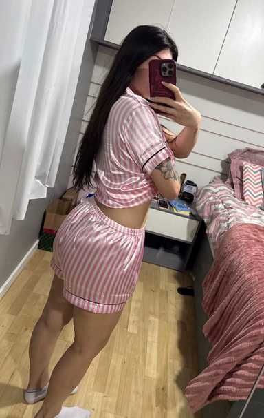 Nowa satynowa piżamka na wzór Victoria Secret roz.S.M,