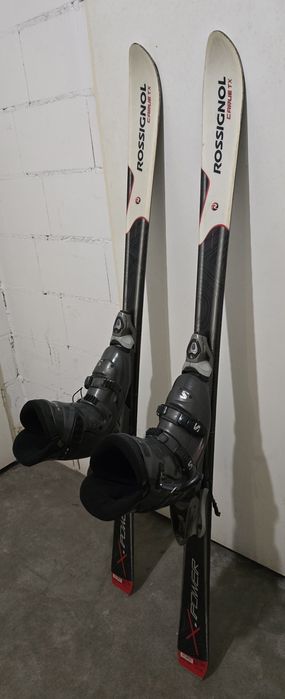 Narty ROSSIGNOL CARUE Tx i buty Salomon w rozmiarze UK 6 (39 ⅔)