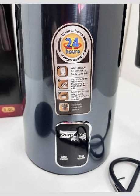 НЕМЕЦКИЙ Электрический чайник термос 3L 2200Вт Zepline ZP123 синий!