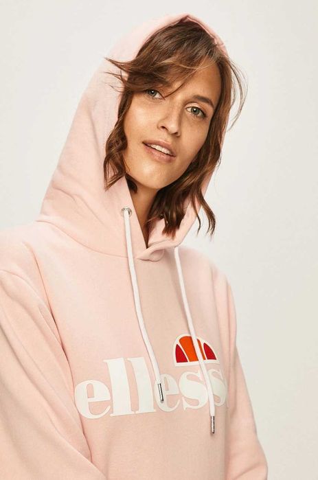bluza Ellesse S M 36 38 pudrowy róż bluza ellesse z kapturem