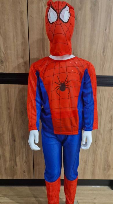 Strój Karnawałowy nowy Przebranie Spiderman 120-130 kostium bal