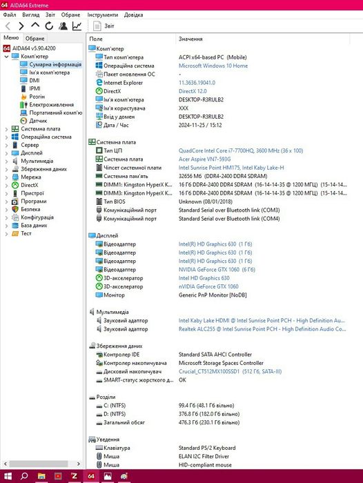 Потужний ноутбук ACER ASPIRE V NITRO