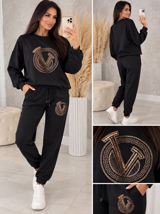Nowy stylowy bawełniany komplet dres