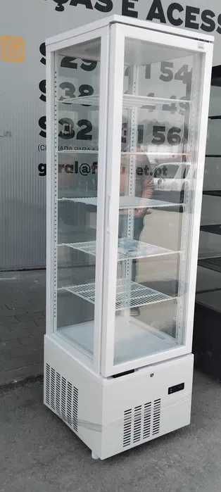 Vitrine Panorâmica Para Bolos - Modelo Branco - NOVA