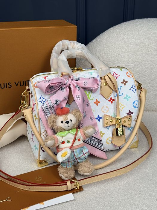 Сумка Louis Vuitton Speedy 25 White Multicolor Monogram Murakami