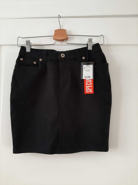 Nowa spodnica Top Secret, rozm. 34, czarna, jeans