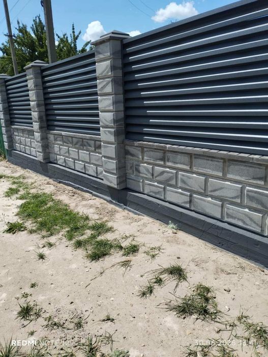 Блоки для Парканів,двухсторонні. Тротуарна Плитка.