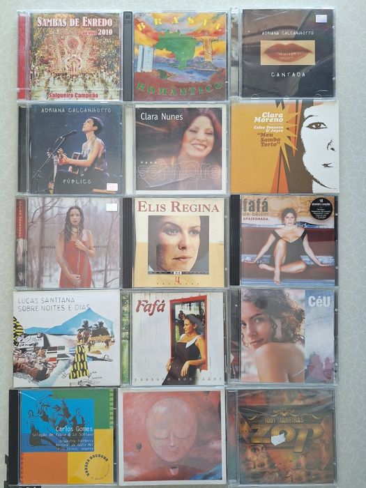 CDs mus brasileira e portuguesa