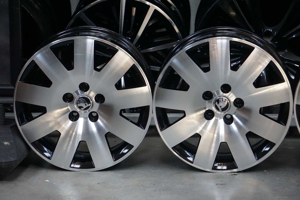 Alufelgi oryginał Skoda 5x112 7Jx17 et37 cb57,1mm czarny i cnc