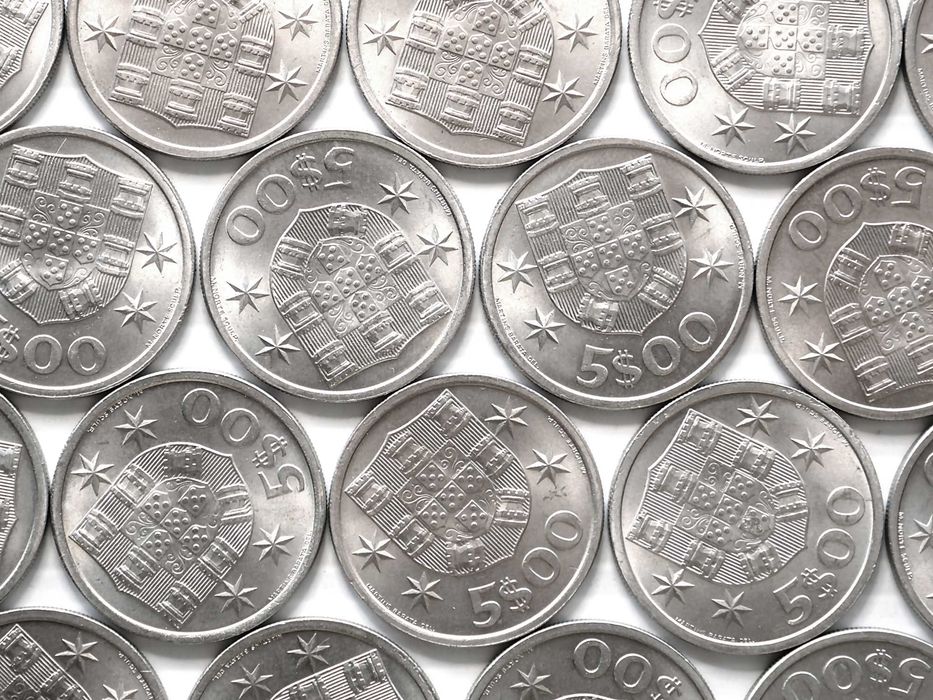 Lote de 28 Moedas 5 Escudos 1970