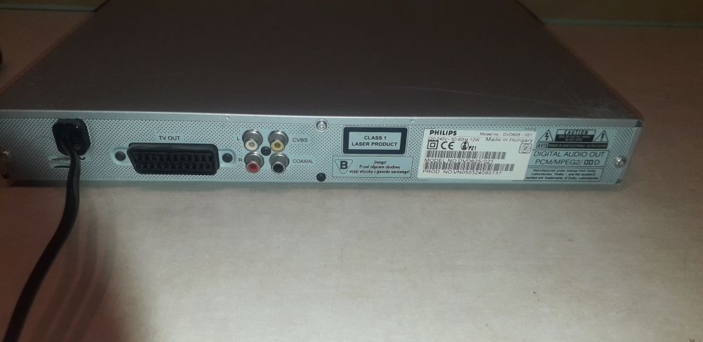 Dvd Philips + pilot i kabel euro. Stan dobry.