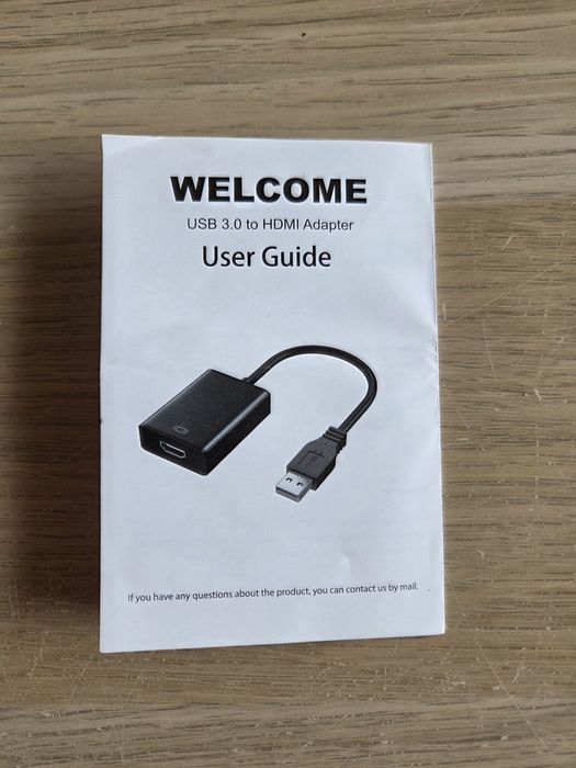 Adapter USB 3.0 na HDMI, 1080P HD konwerter audio wideo USB