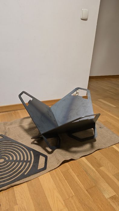 Przenośne składane palenisko z rusztem stal 3mm grill ognisko NOWE!